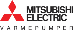 Logo Mitsubishi luft-luft varmepumpe